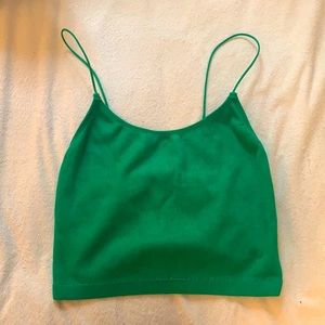 Green Crop Top